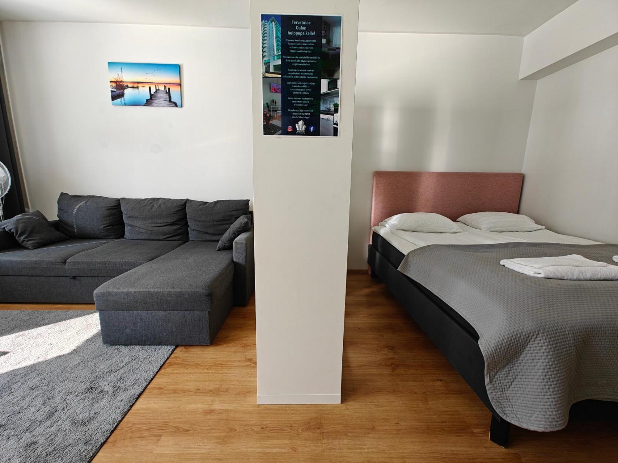 3-Room Apartment In Oulu Center, Parking Dış mekan fotoğraf